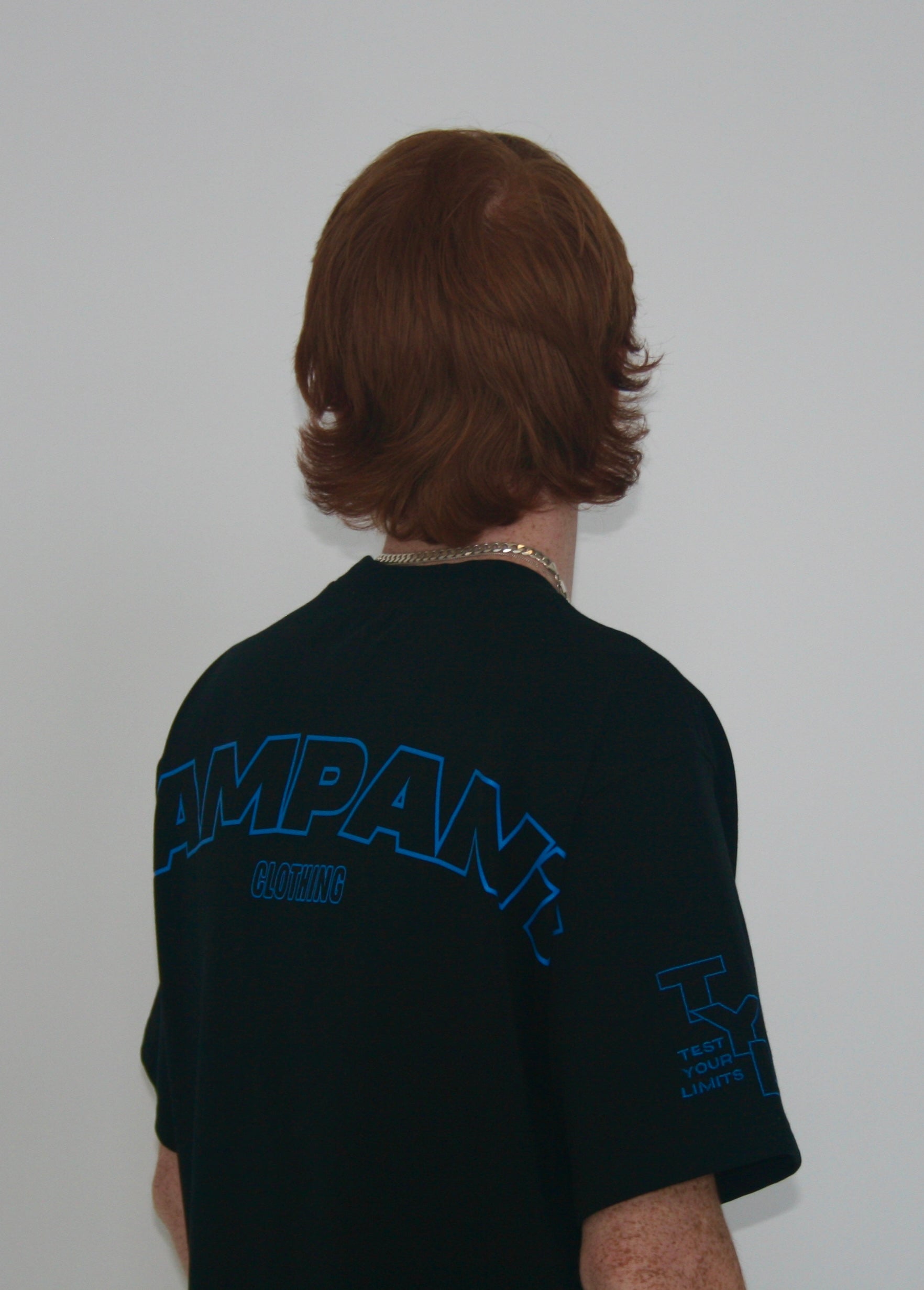 TYL TEE BLACK - EMBROIDERED