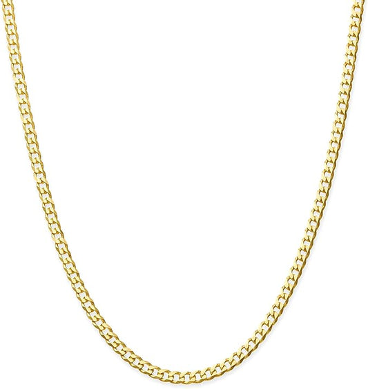 14k Plated Curb Chain 2.5mm