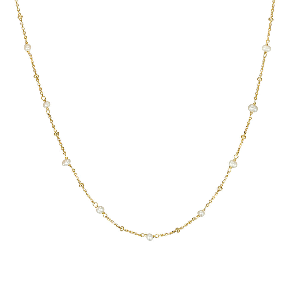 14k Gold Freshwater Pearl Necklace