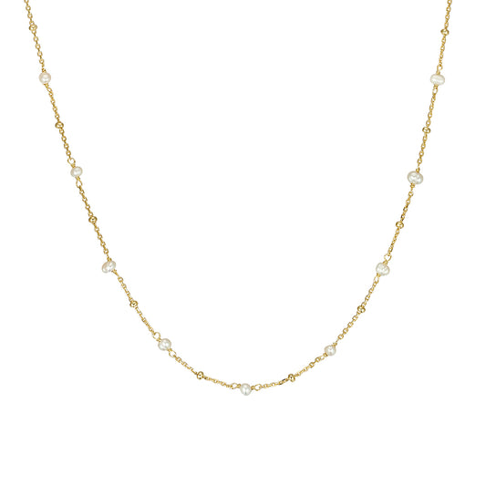 14k Gold Freshwater Pearl Necklace