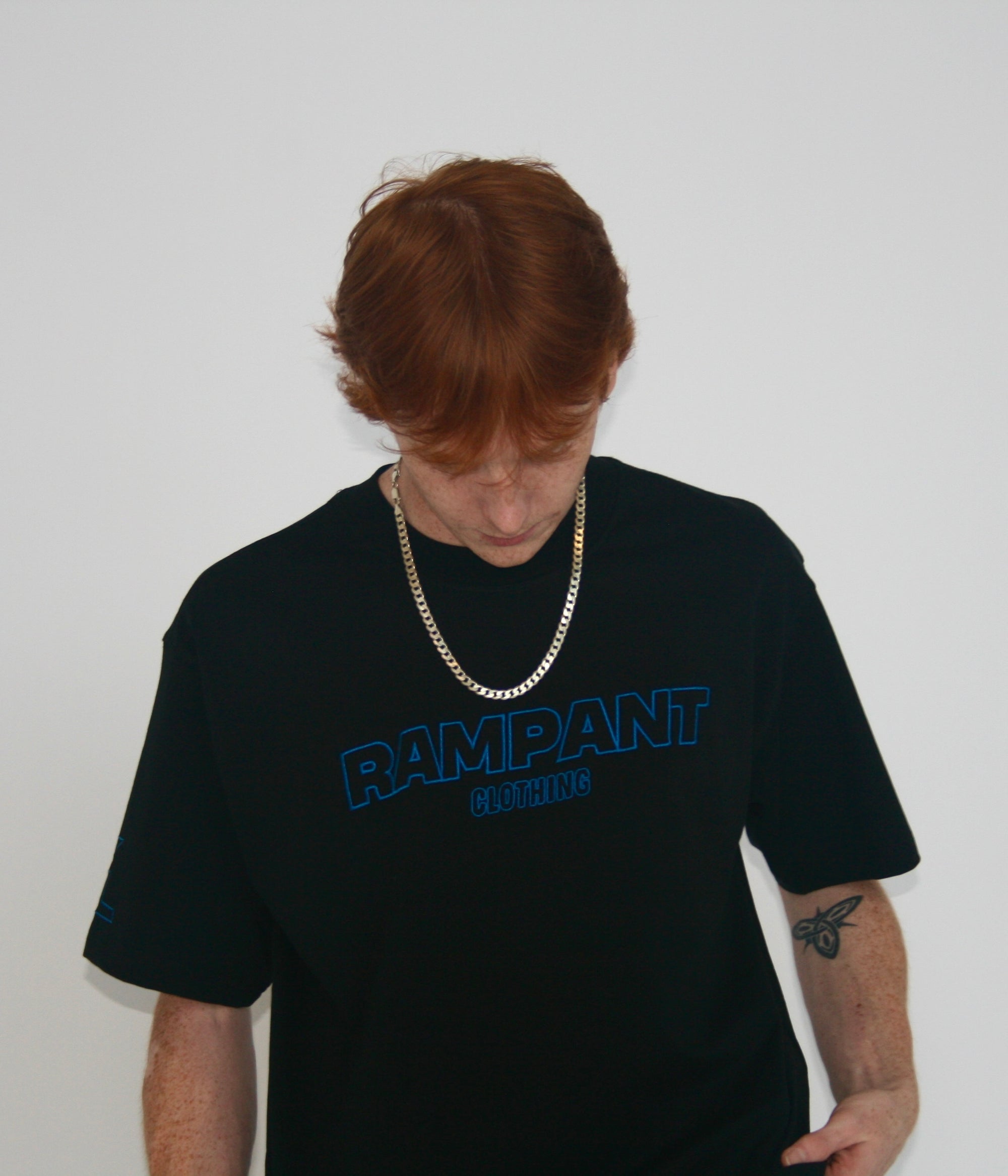 TYL TEE BLACK - EMBROIDERED