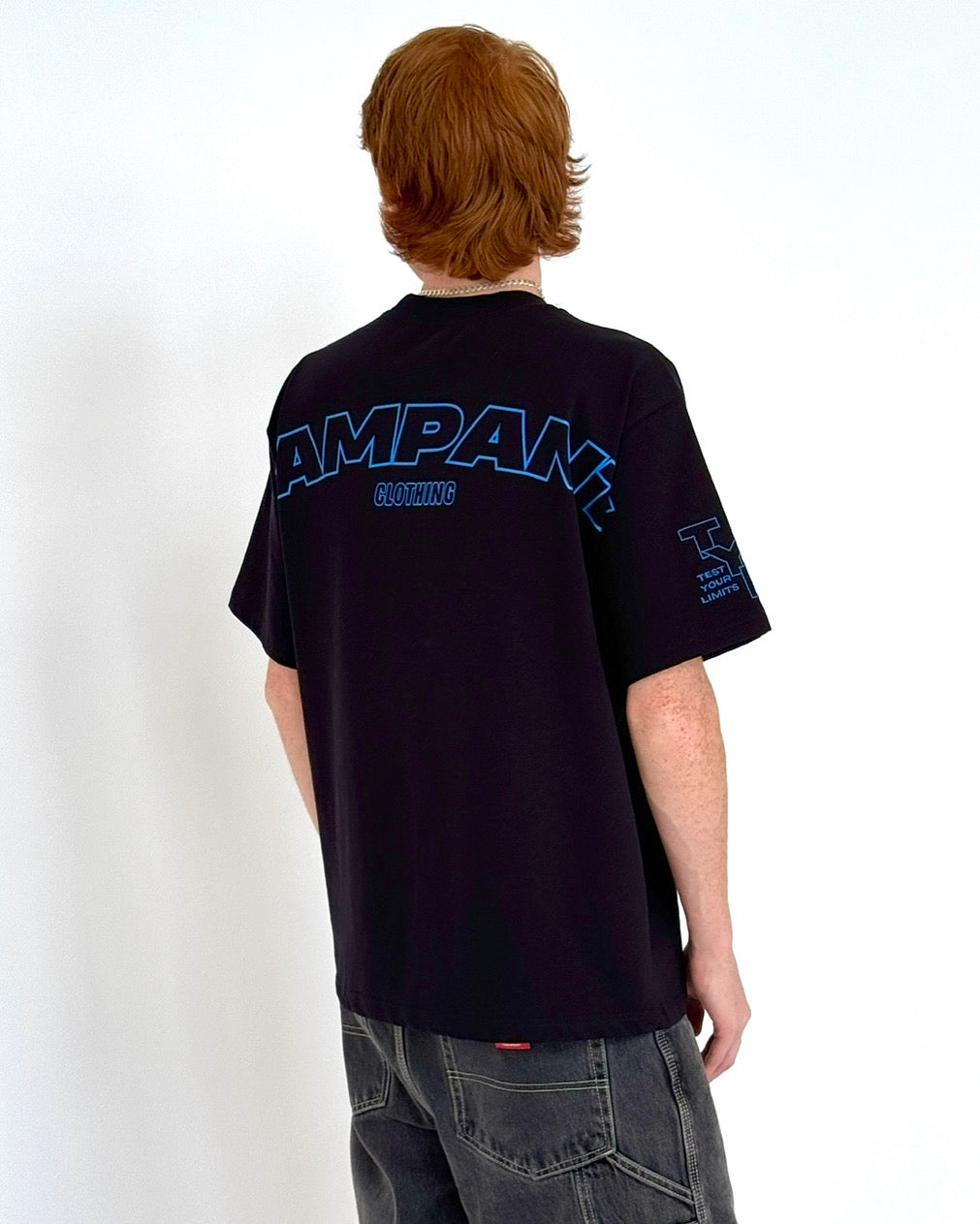 TYL TEE BLACK - EMBROIDERED