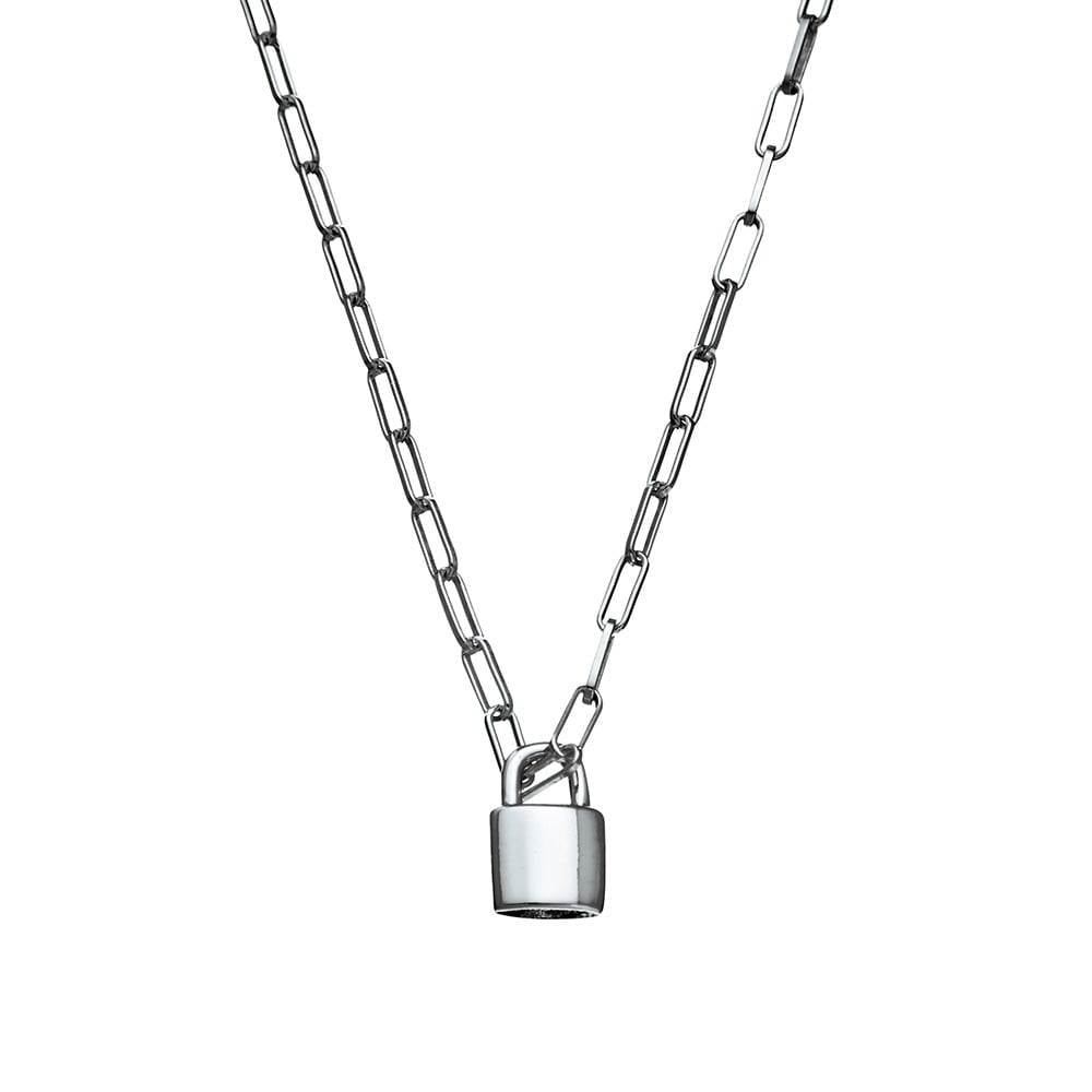 Sterling Silver Link Lock Chain