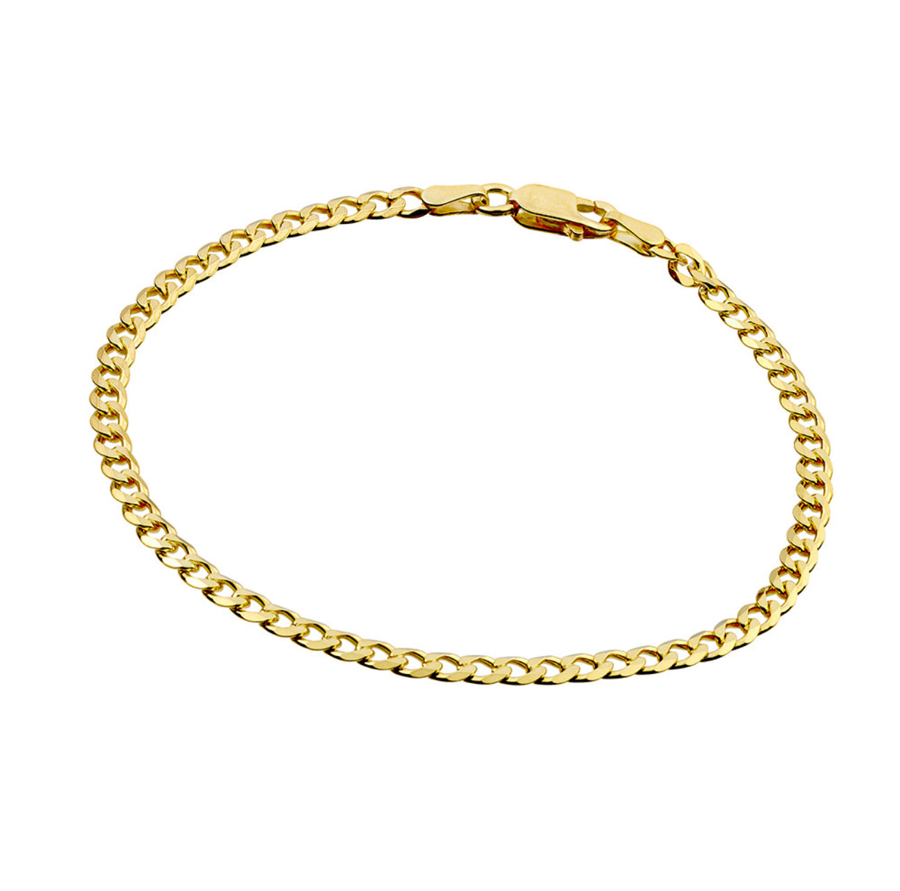 14k Gold Curb Bracelet