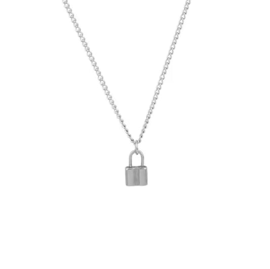 Lock Necklace Stainless Steel