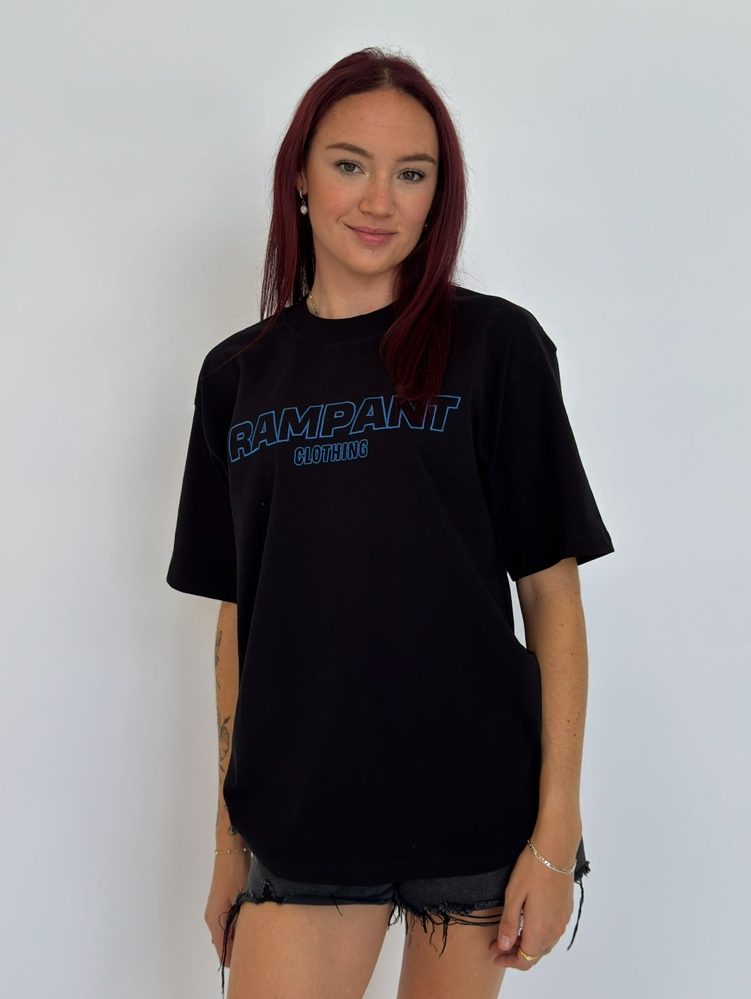 TYL TEE BLACK - EMBROIDERED